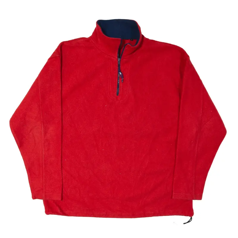 RED BOX Fleece Red 1/4 Zip Mens L