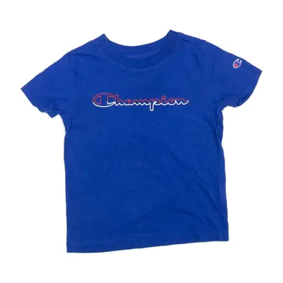 CHAMPION T-Shirt Blue Short Sleeve Boys 3Y