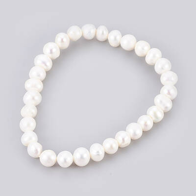 Grade A Pearl Stretch Bracelets