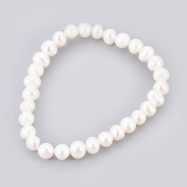 Grade A Pearl Stretch Bracelets