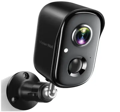 VISION WELL Security Cameras Wireless Outdoor, 1080P Battery Powered AI Motion Detection Spotlight Siren Alarm WiFi Surveilla...