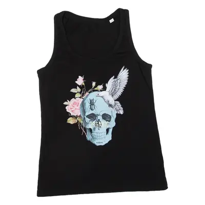 Skulls Womens Vest Black Sleeveless S