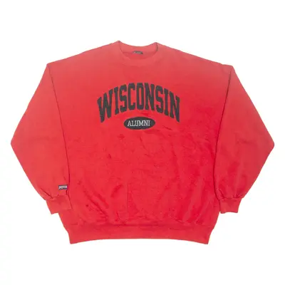 JANSPORT Wisconsin Alumni Mens Sweatshirt Red USA XL