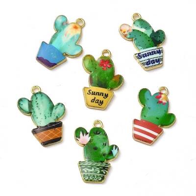 Alloy Enamel Pendants