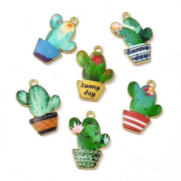 Alloy Enamel Pendants