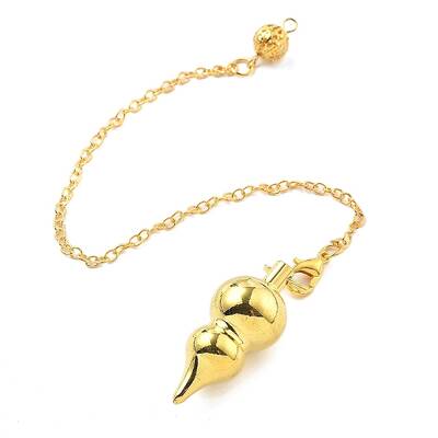 Brass Dowsing Pendulum Big Pointed Gourd Pendants