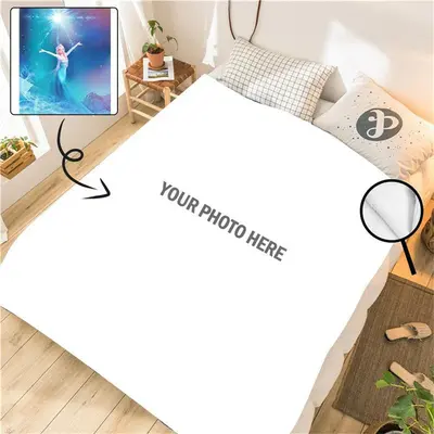 Custom Photo Micro Fleece Blanket Special Gift - Aperturee
