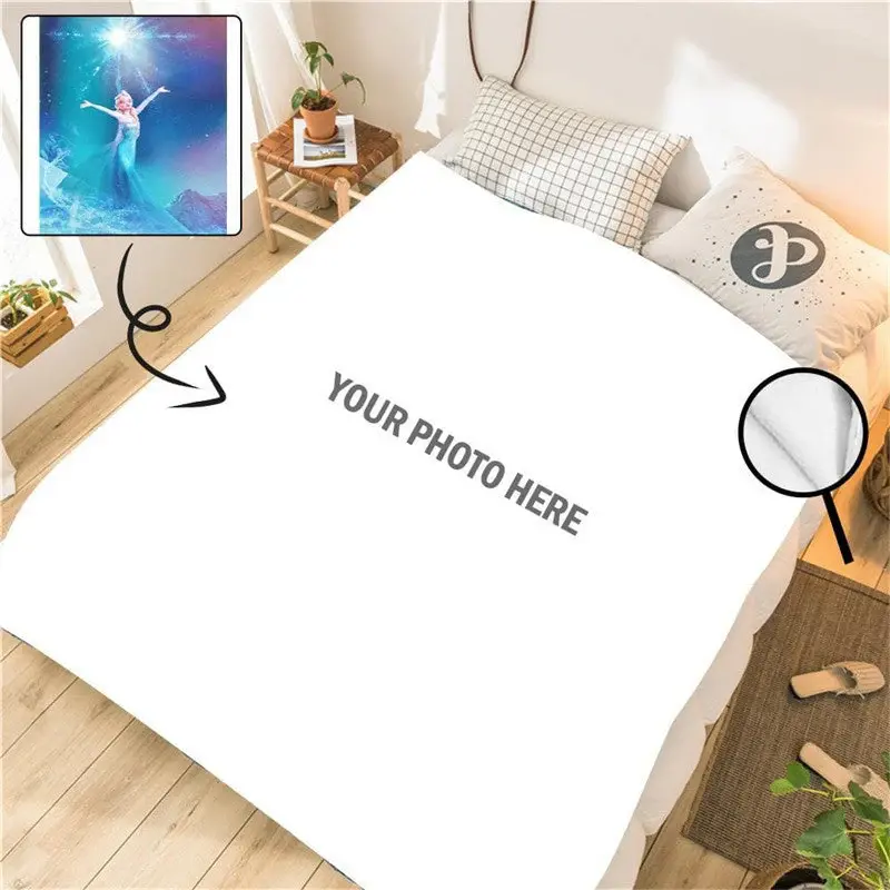 Custom Photo Micro Fleece Blanket Special Gift - Aperturee