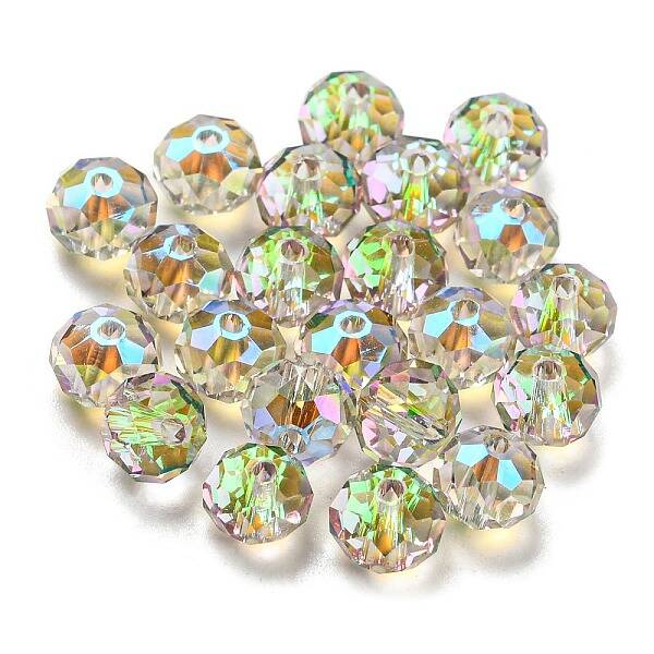 Transparent Electroplate Glass Beads