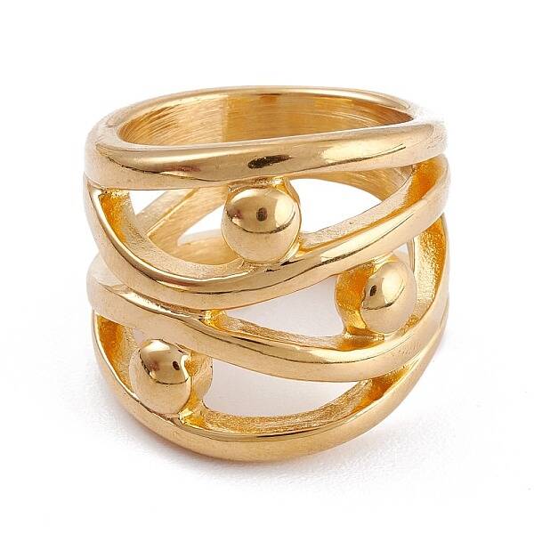 Ion Plating(IP) Unisex 304 Stainless Steel Finger Rings