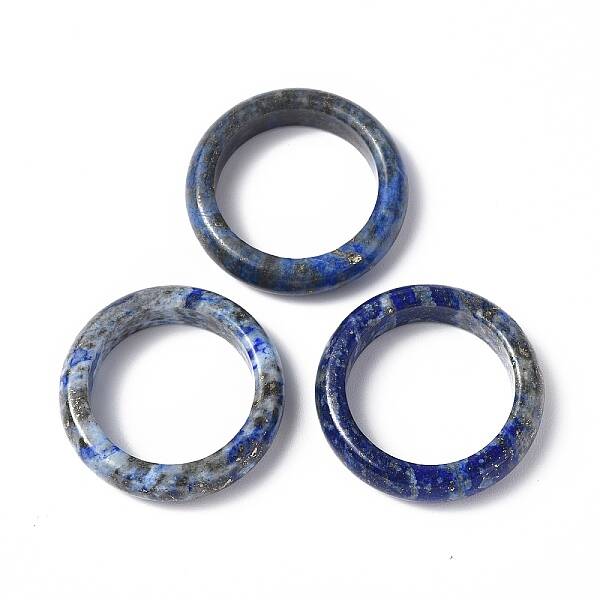 Natural Lapis Lazuli Plain Band Ring