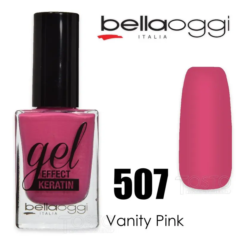 Gel effect keratin gel effect nail polish with keratin 507