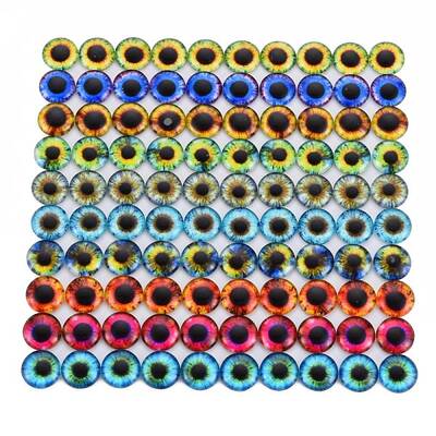 Luminous Eye Printed Glass Cabochons