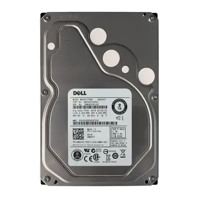 0WDC07 Dell 2TB 6Gb/s SAS 7200 3.5-Inch Hard Drive
