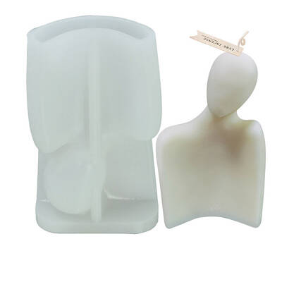 DIY Boyfriend Candle 3D Bust Portrait Silicone Molds
