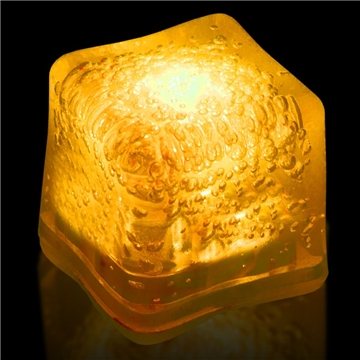 144 Promotional Blank YELLOW Lited Ice Cubes - Multi Mode