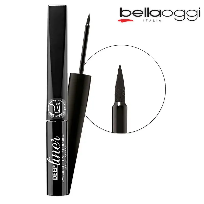 Bella Oggi Deep Eye Liner with a bold, matt effect