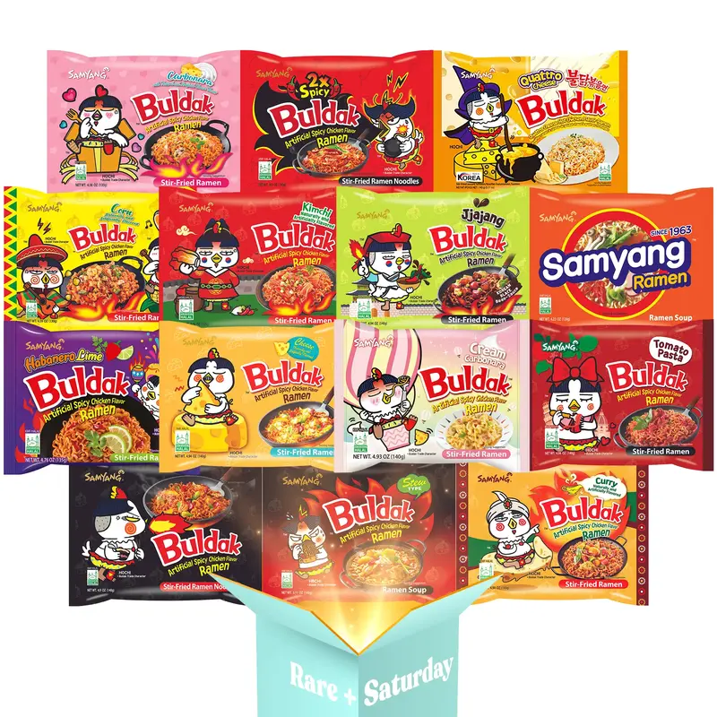 Samyang Buldak Korean Spicy Ramen - Variety Ramen - Exclusive Flavors - Mukbang Set