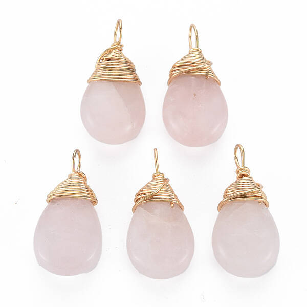 Natural Rose Quartz Pendants