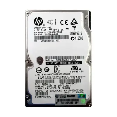HUC106030CSS600 HGST 300GB 6Gb/s SAS 10000 2.5-inch 64MB Hard Drive