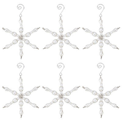 Snowflake Glass Pendant Decoration