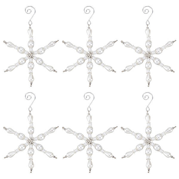 Snowflake Glass Pendant Decoration