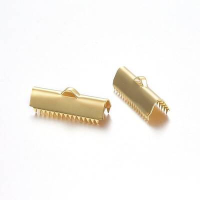 304 Stainless Steel Ribbon Crimp Ends