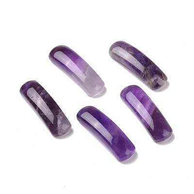 Natural Amethyst Connector Charms