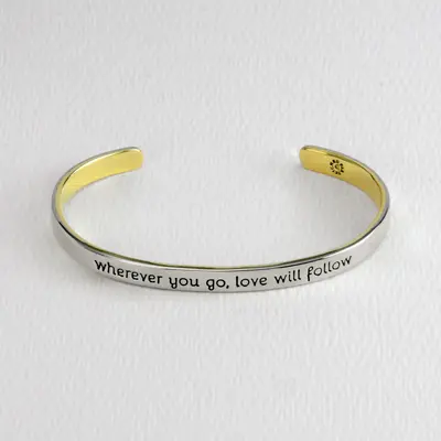 Wherever You Go Mixed Metals Cuff Bracelet