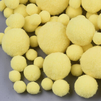 DIY Doll Craft Polyester High-elastic Pom Pom Ball