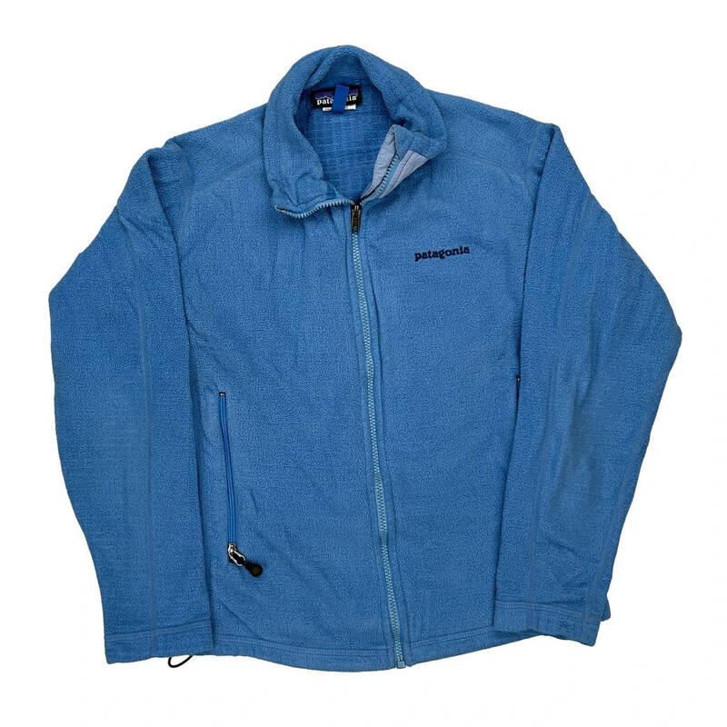 Patagonia Fleece Jacket - Small Blue Polyester