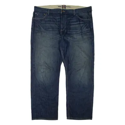TOMMY HILFIGER Womens Jeans Blue Relaxed Straight W42 L32