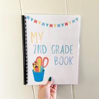 2nd grade learning book. nouns, compound words, geography sentence structure, money, measuring, workbooks, learning book, act...