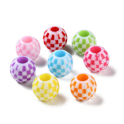 Opaque Acrylic European Beads