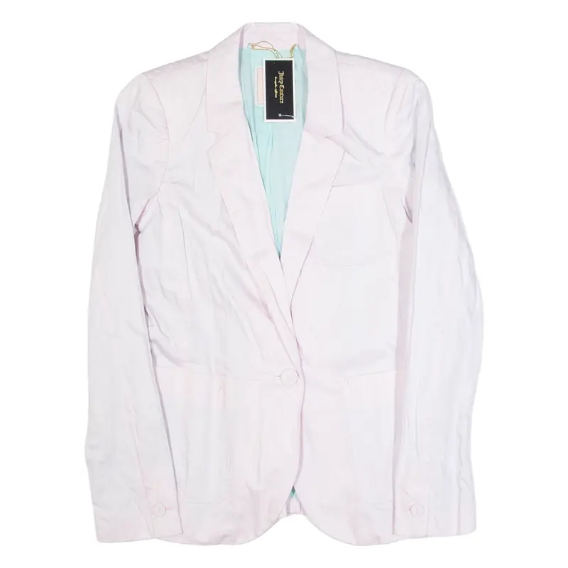 JUICY COUTURE Womens Blazer Jacket Pink S