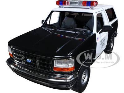 1996 Ford Bronco Police Black and White Oklahoma Highway Patrol \