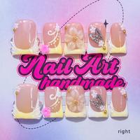 Handmade Y2K Style Duckbill Nail Set, Available in 3 Sizes S M L, Perfect for Gatherings, Gifts for Girls
