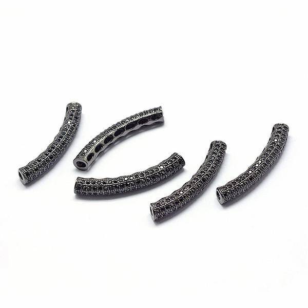 Rack Plating Brass Cubic Zirconia Beads