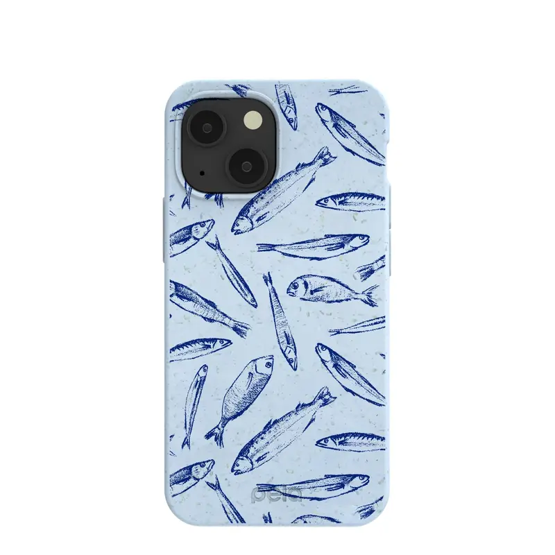 Powder Blue Fishery iPhone 13 Mini Case