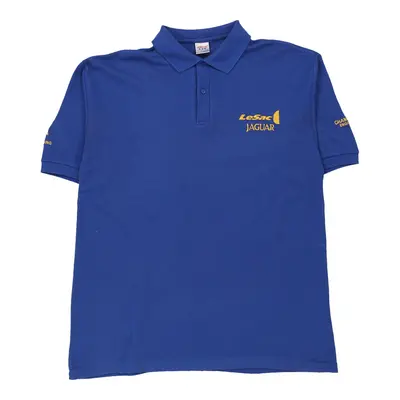 Le Sac Jaguar Jerzees Polo Shirt - 2XL Blue Cotton