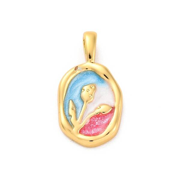 Brass Enamel Pendants