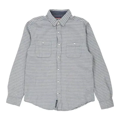 Tommy Hilfiger Striped Shirt - Medium Blue Cotton