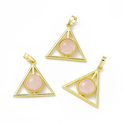 Natural Rose Quartz Pendants