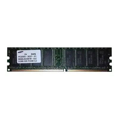 Samsung M368L6523BTM-CCC | 512MB DDR-400MHz PC3200 Non-ECC Unbuffered UDIMM CL3 1Rx8 2.5V 184-Pin Memory Module