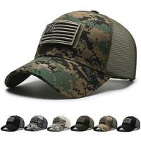 Flag Baseball Cap Detachable Patch Mesh Tactical Army Caps American Men Hats Outdoor fathersdaygifts