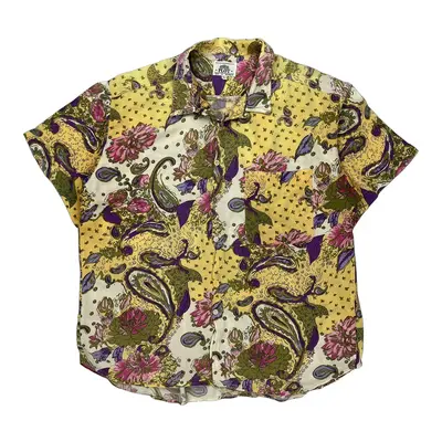 Plot Hawaiian Shirt - Large Multicoloured Cotton