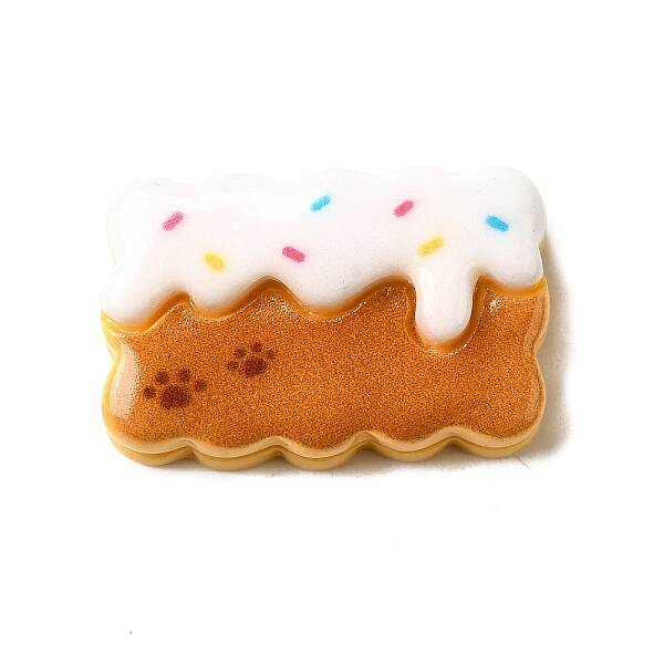 Paw Print Theme Opaque Resin Cabochon