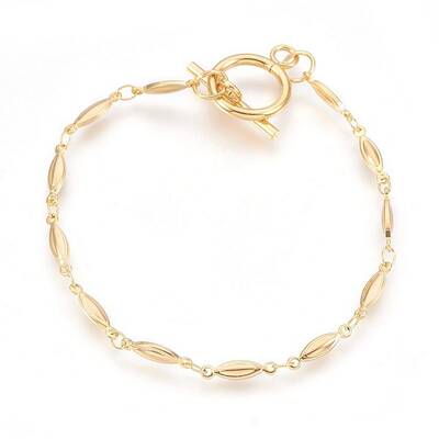 Ion Plating(IP) 304 Stainless Steel Link Chain Bracelets
