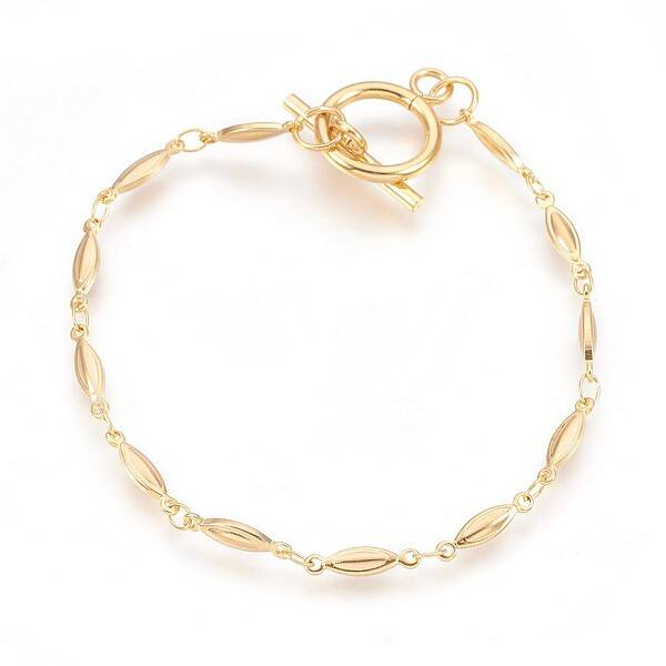Ion Plating(IP) 304 Stainless Steel Link Chain Bracelets