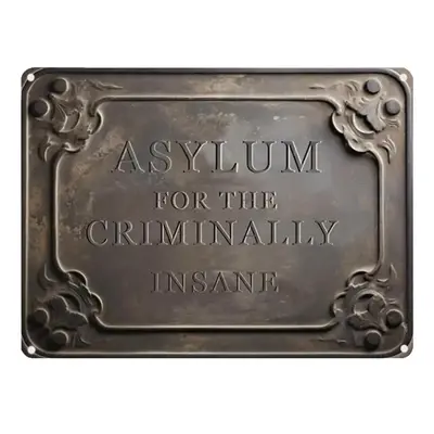 Vintage Asylum for The Criminally Insane Metal Tin Sign, Creative Wall Decor, Wall Art for Home Living Room Bedroom Garden
